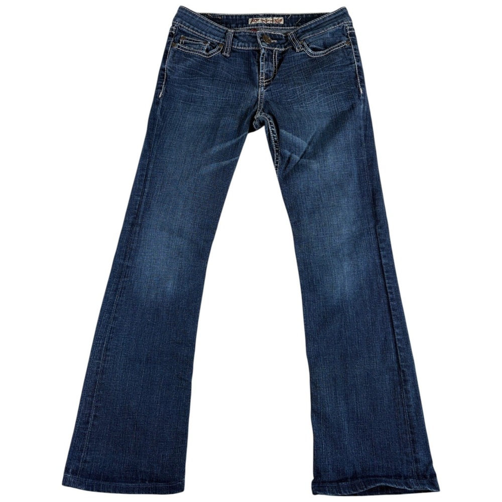 BKE Sabrina Bootcut Jeans Womens 27x31.5 Blue Denim Stretch Y2K Comfort Mid Rise
